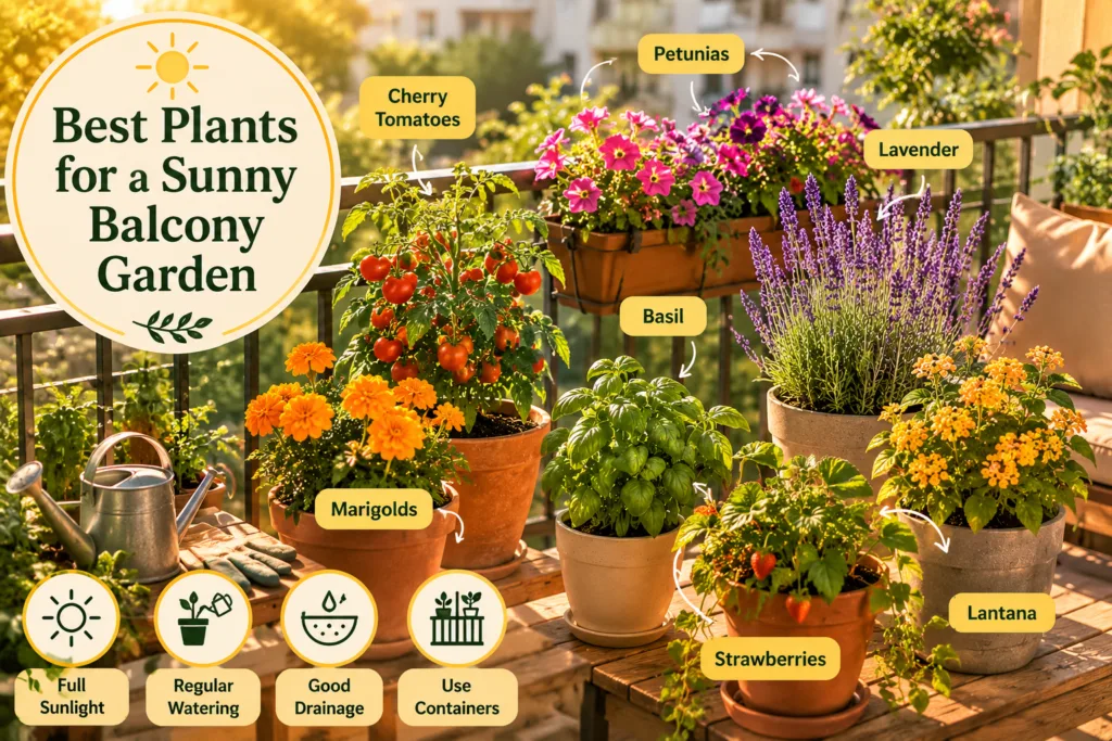 Best Plants for a Sunny Balcony Garden