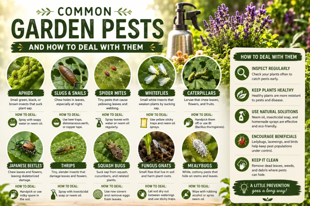 Common Garden Pests and How to Deal With Them