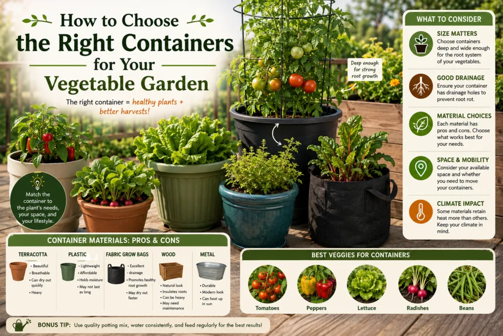How to Choose the Right Containers for Your Vegetable Garden