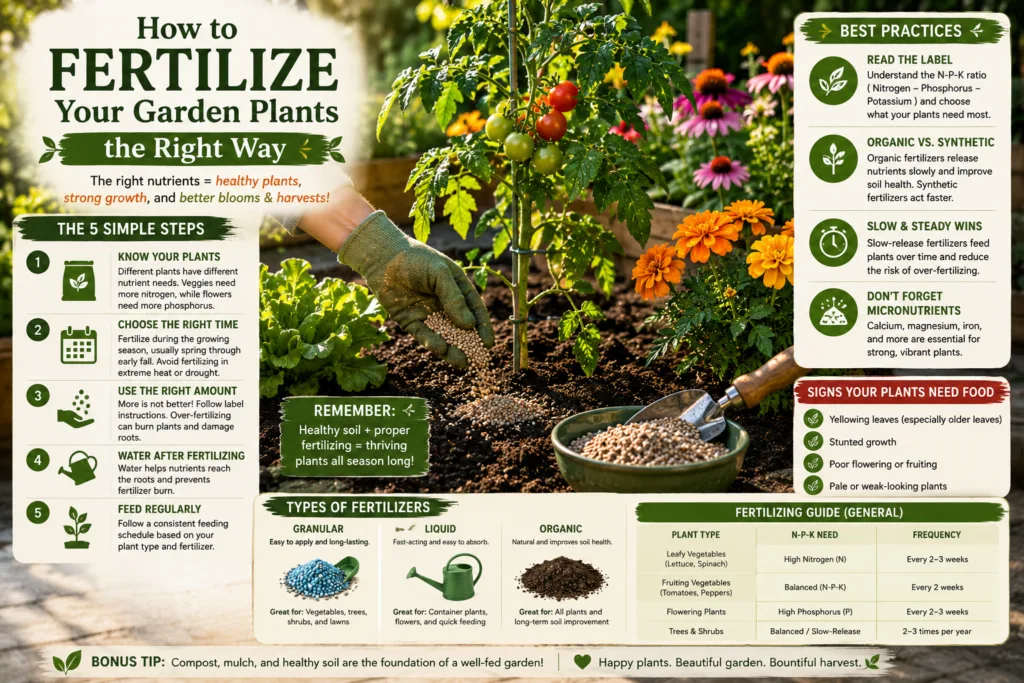 How to Fertilize Your Garden Plants the Right Way