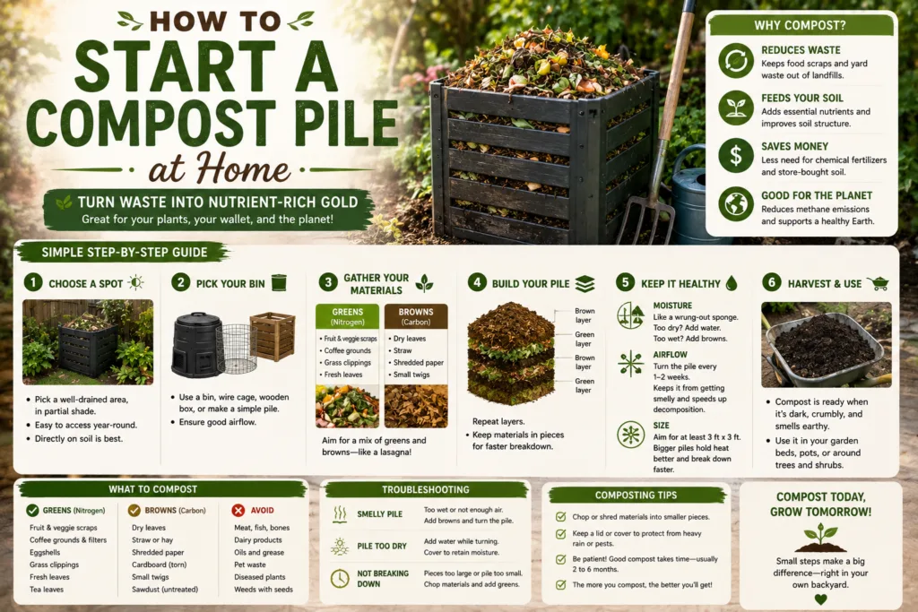 How to Start a Compost Pile at Home
